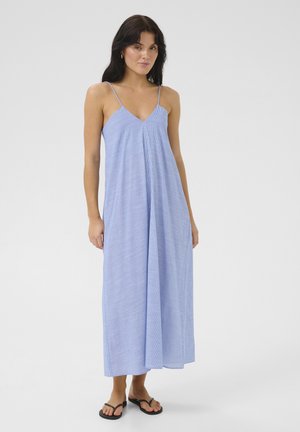 Maxi dress - delft blue striped