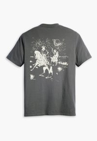 Levi's® CLASSIC GRAPHIC - Marškinėliai su spaudiniu - space cowboy andesite ash