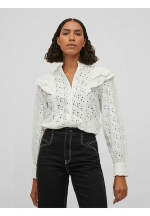 DETAILREICHE - Overhemdblouse - cloud dancer