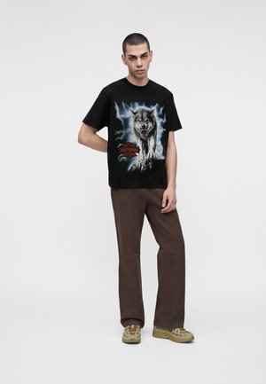 Wasted Paris, HOWL UNISEX - Тениска с щампа - faded black