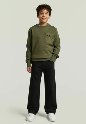 G-STAR, BOYS DAKOTA REGULAR STRAIGHT JEANS - Jeans Straight Leg - dk black