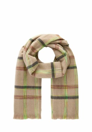 MIDWEIGHT REGULAR FIT - Huivi - lime green   camel check