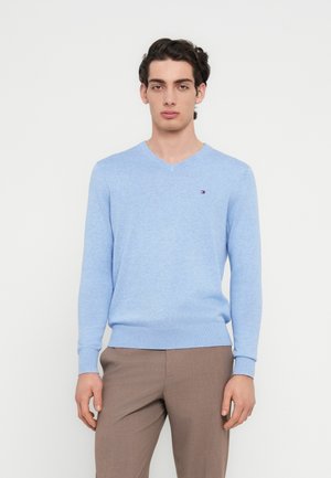 ESSENTIAL V NECK - Pullover - vessel blue heather