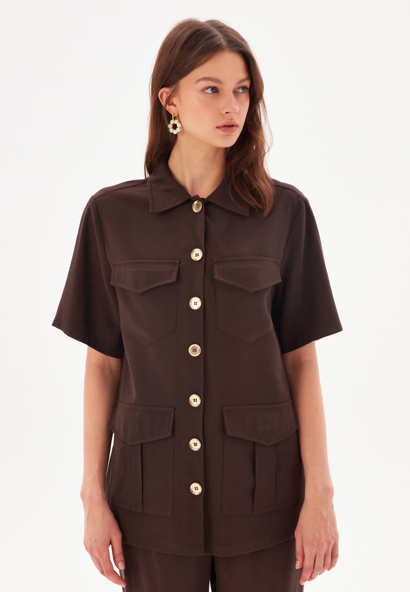 adL - SHONDA - Overhemdblouse - brown, Vergroten