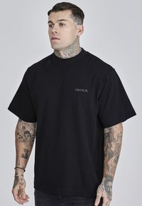 SIKSILK GRAPHIC - Nyomott mintás póló - black