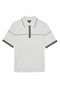 Reiss REGULAR FIT - BRADFORD HALF TIPPED - Bluză polo - white/green
