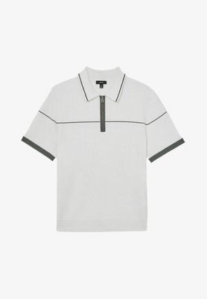 Reiss REGULAR FIT - BRADFORD HALF TIPPED - Polo krekls - white/green