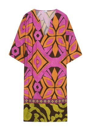 Luisa Viola, ABITO CAFTANO STAMPATATO - Day dress - fucsia
