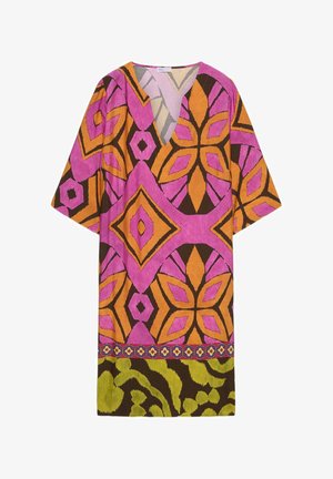 Luisa Viola, ABITO CAFTANO STAMPATATO - Freizeitkleid - fucsia
