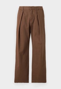 FRASER PLEATED  - Pantaloni - terra brown