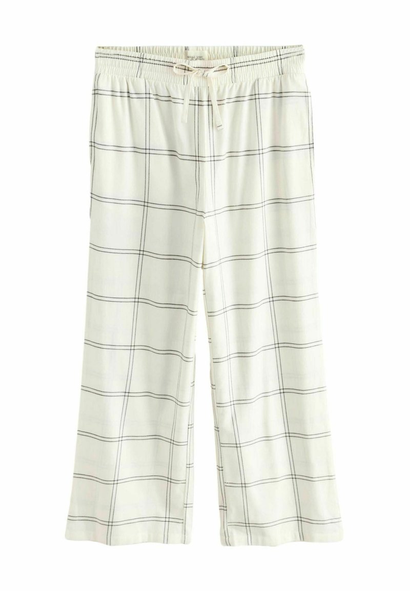 Next TALL FIT - SOFT - Pyjamahousut/-shortsit - ecru check