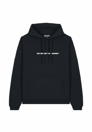 NO MONEY NO HONEY EMBROIDERY UNISEX OVERSIZE  - Hoodie - black