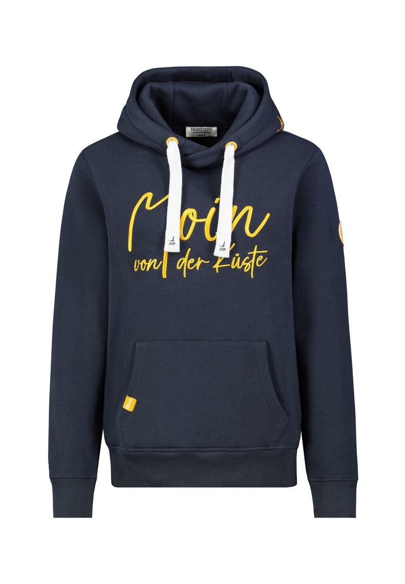 Eight 2 Nine MOIN MIT BESTICKUNG - Hoodie - dark blue/donkerblauw ...