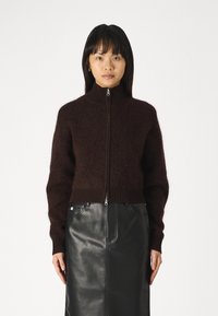 Samsøe Samsøe JEANNE CARDIGAN - Casaco de malha - chocolate torte
