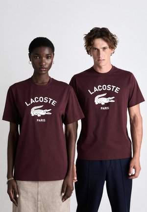 Lacoste T-shirt print - expresso