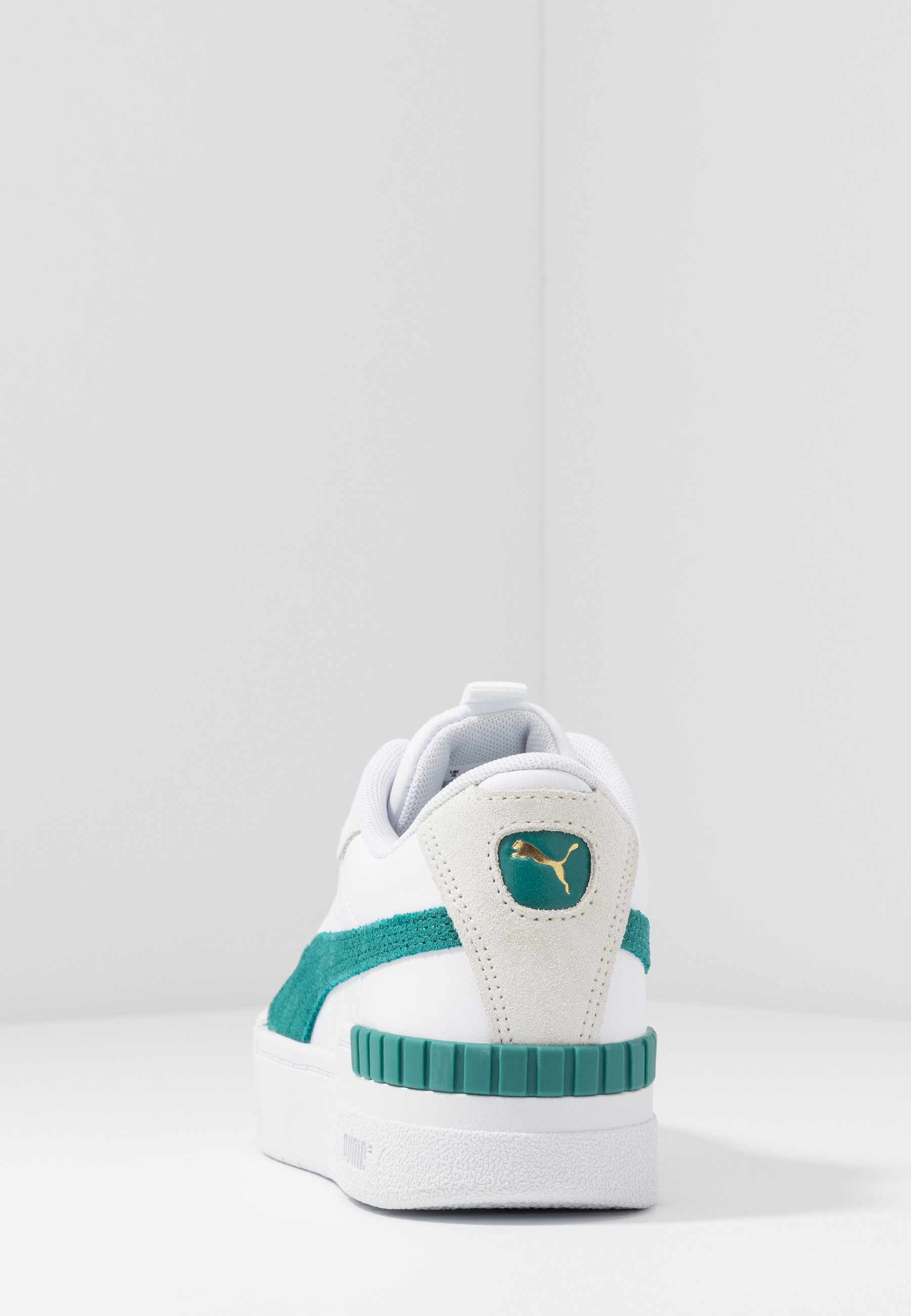 Puma CALI SPORT HERITAGE - Trainers - white/teal green/white - Zalando.co.uk