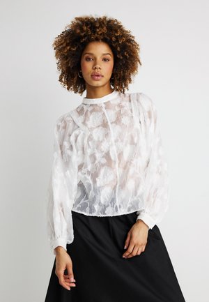 STRUCTURED BLOUSE - Blúzka - creme