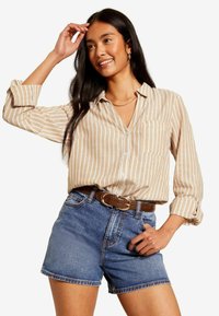 Friends Like These LONG SLEEVE THROUGHWITH- REGULAR FIT - Hemdbluse - camel stripe