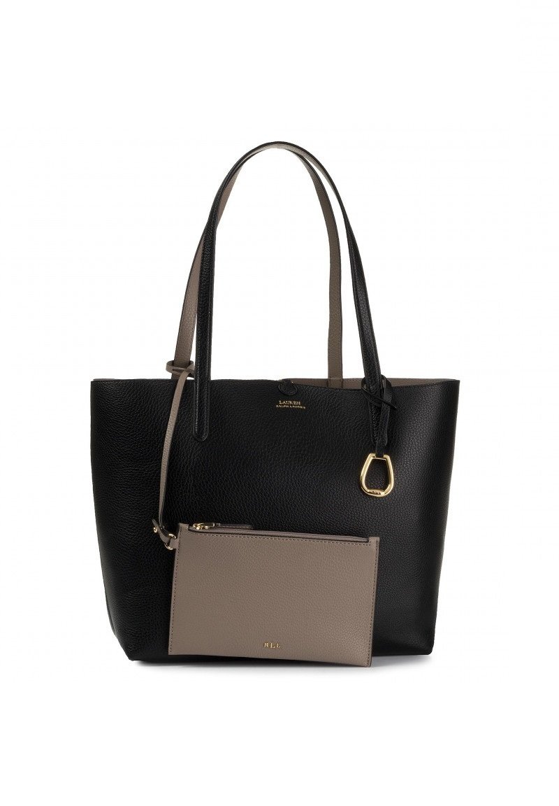 Lauren Ralph Lauren FAUXLEATHER REVERSIBLE TOTE Shopping Bag nero