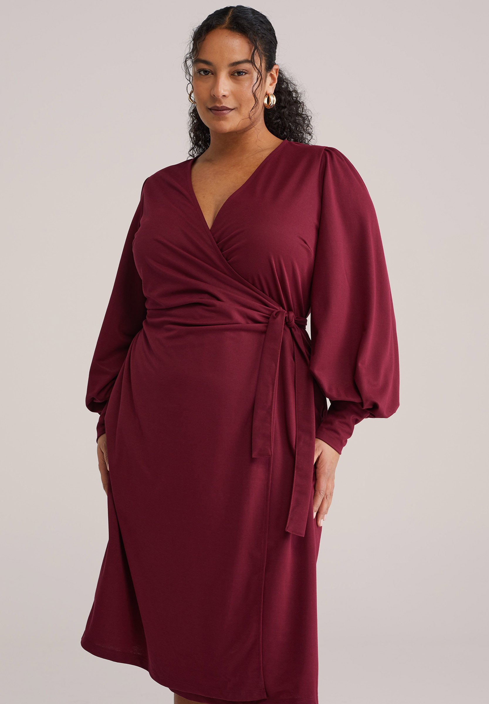 WE Fashion Day dress - vintage red/mottled dark red - Zalando
