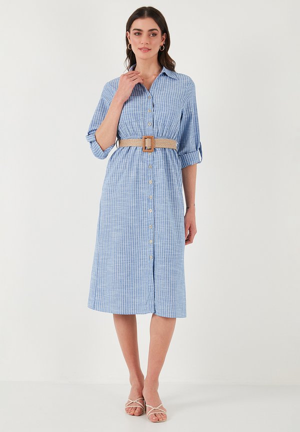 REGULAR FIT - Blusenkleid - indigo