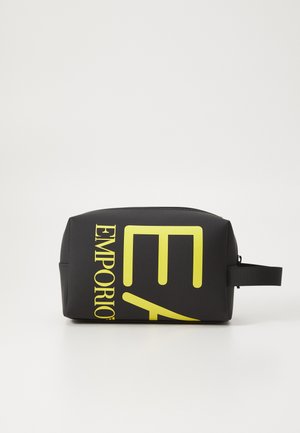 TRAIN BEAUTY UNISEX - Toiletti-/meikkilaukku - black/vibrant yellow
