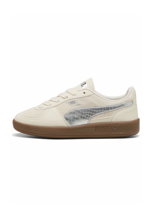 Puma PALERMO METALLIC SAFARI JR UNISEX - Sneakers low - alpine snow-puma silver