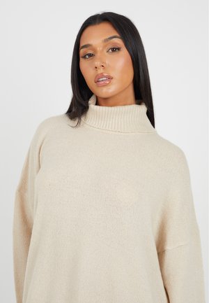 Strickkleid - beige