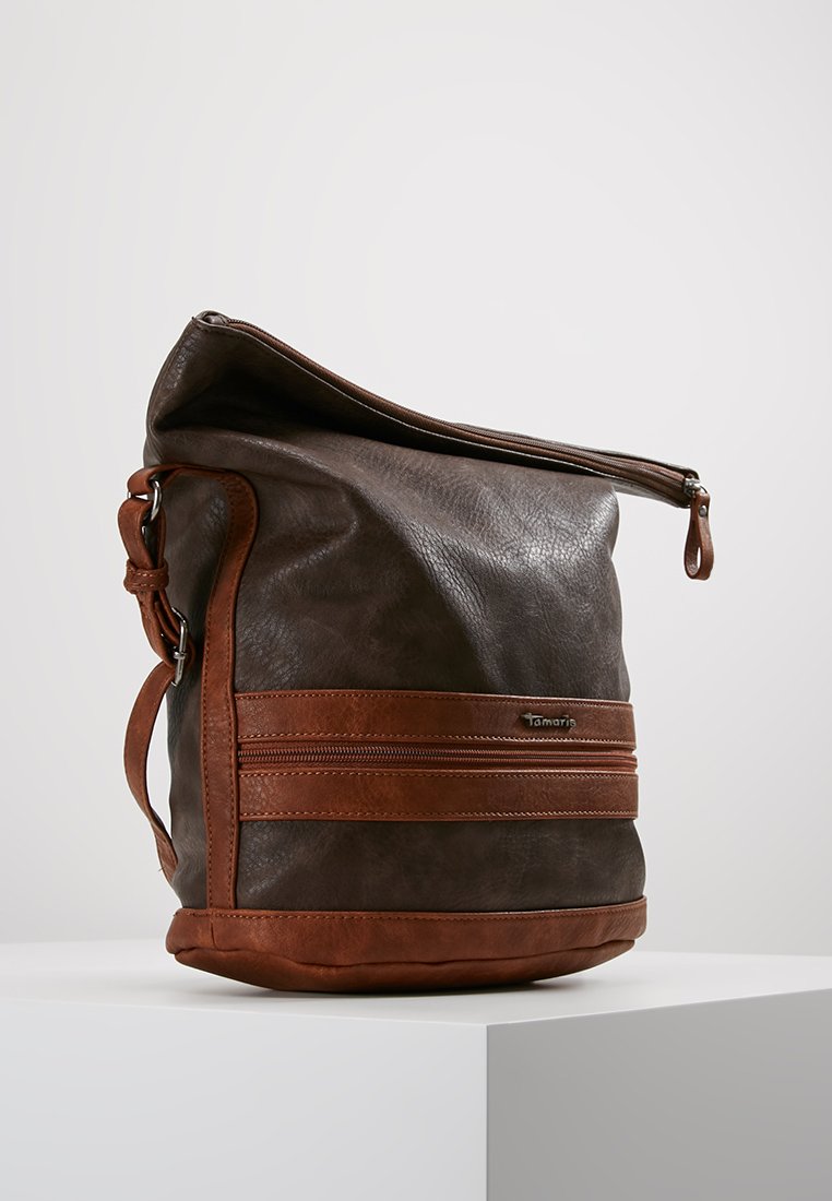 Tamaris SMIRNE HOBO BAG Skulderveske dark brown comb Tamaris SMIRNE HOBO BAG Skulderveske dark brown comb