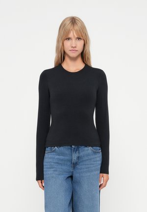 SEAMLESS BABY TEE  - Hosszú ujjú felső - black
