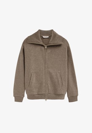Polo Club, SWEATSHIRT WOMAN LYAN LONG SLEEVE REGULAR FIT - Sudadera con cremallera - taupe