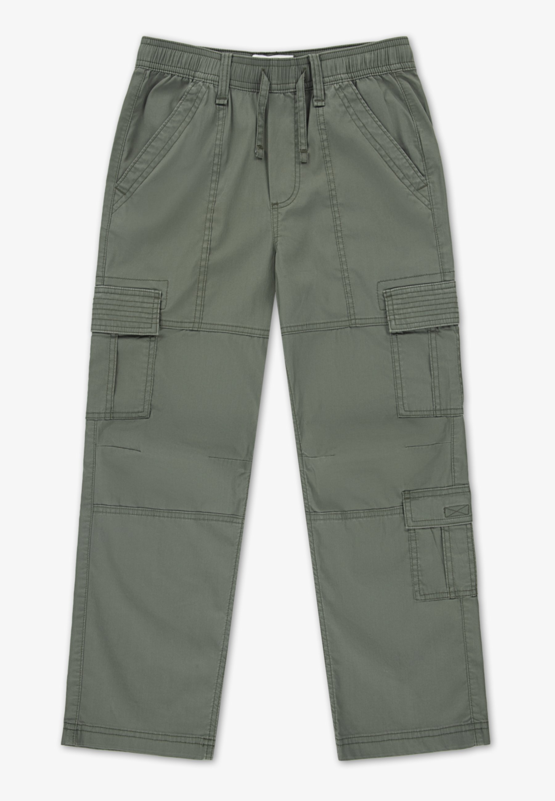 Abercrombie & Fitch BAGGY PANT - Cargo trousers - thyme/khaki