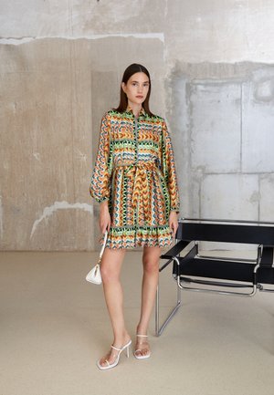 PHLOX PRINT MINI DRESS - Blousejurk - khaki