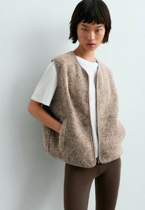 OYSHO, Veste sans manches - taupe
