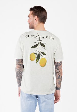 T-shirt print - offwhite