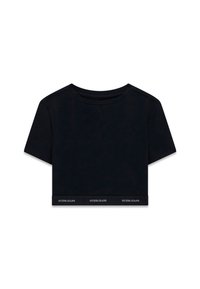 CROPPED LOGOSTREIFEN - Tops - schwarz