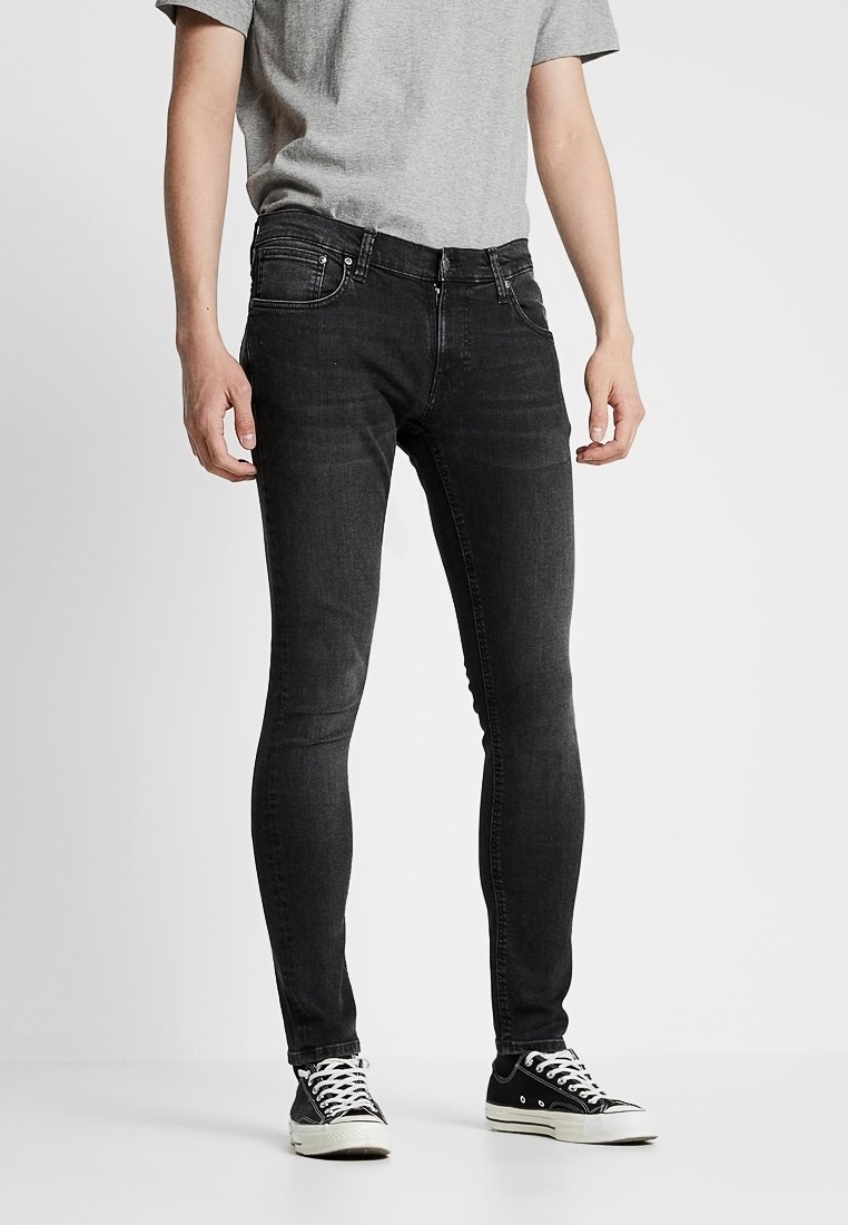 Nudie Jeans Vaqueros pitillo - black denim