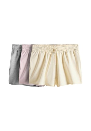 THE SET, REGULAR FIT - 3 PACK PASTELS LOOPBACK SHORTS  . - Shorts - pale pink yellow grey marl