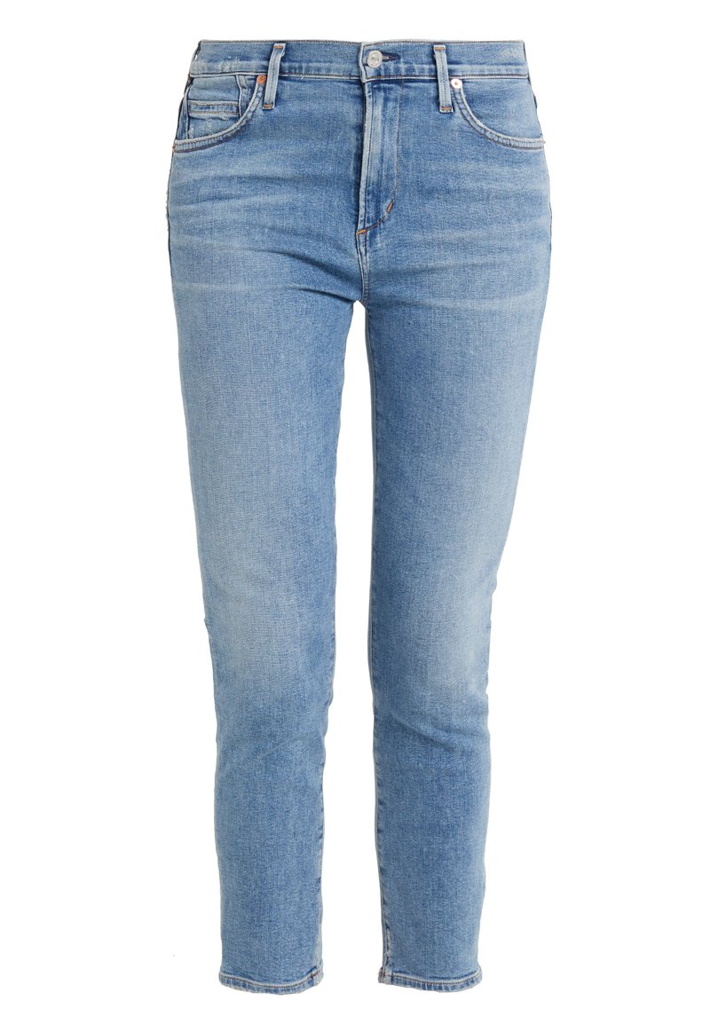 Citizens Of Humanity Rocket Crop Jeans Skinny Fit Serenity Light Blue Denim Zalando Ie