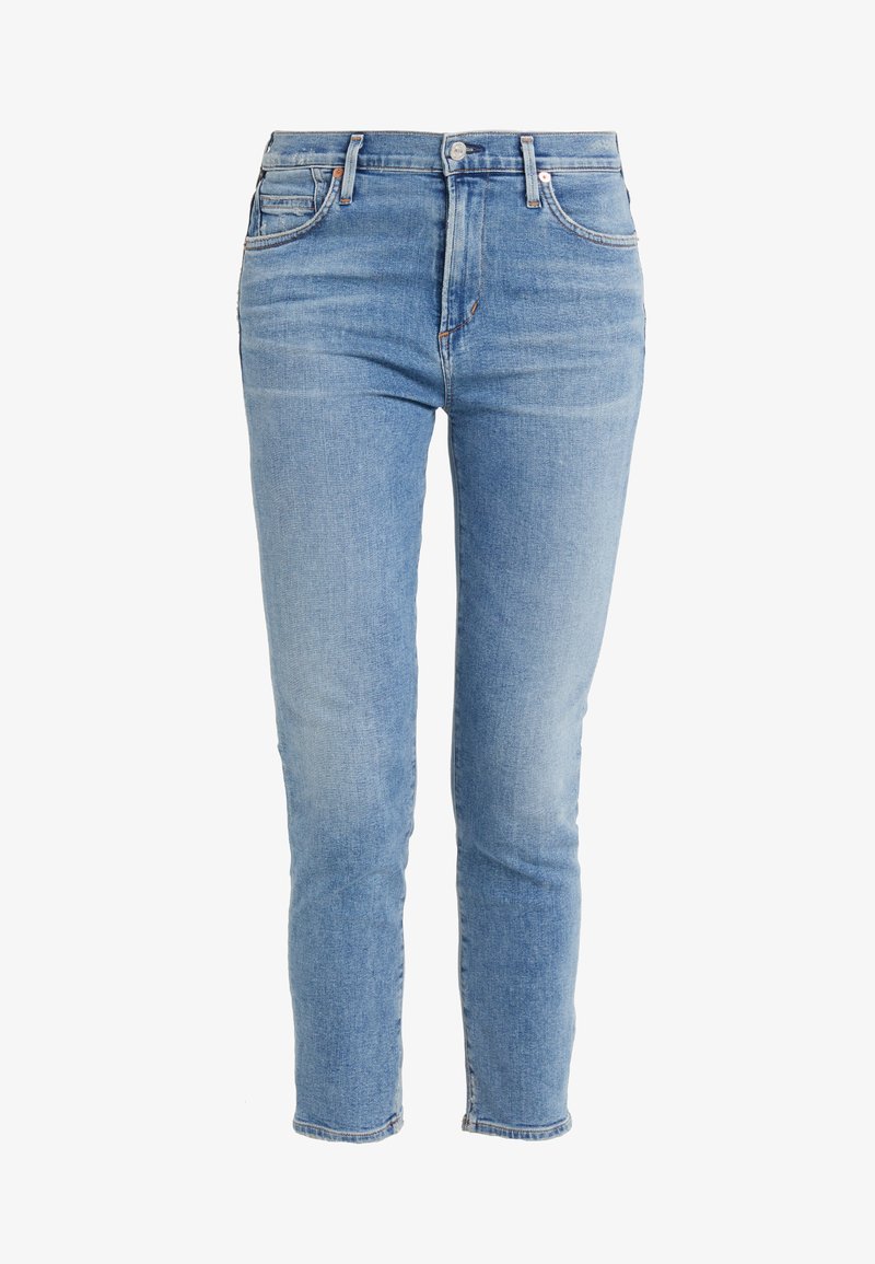 Citizens Of Humanity Rocket Crop Jeans Skinny Fit Serenity Light Blue Denim Zalando Ie