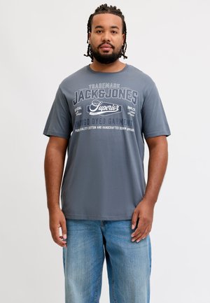 Jack & Jones T-SHIRT PLUS SIZE LOGO T-SHIRT - T-Shirt print - turbulence