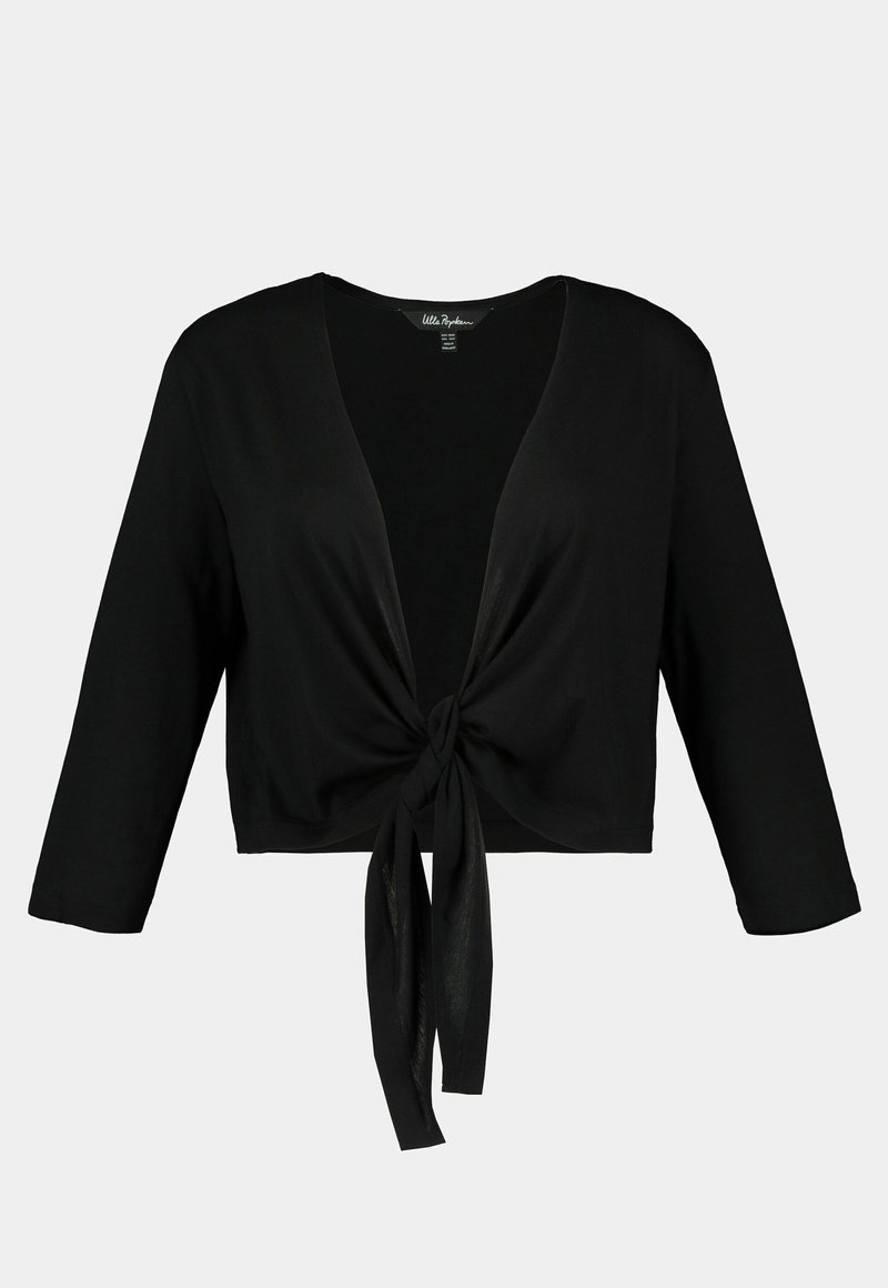 Ulla Popken BOLERO Strickjacke black/schwarz