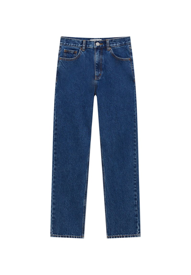 PULL&BEAR Jeans Tapered Fit donkerblauw denim