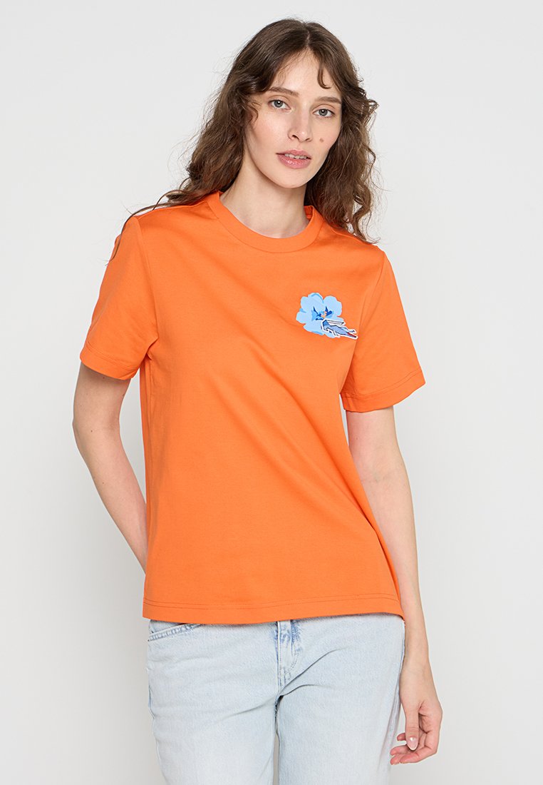 Lacoste T-shirt print oranje
