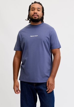 Jack & Jones, JORNORREBRO EMB TEE SS CREW NECK PLS - Lihtne T-särk - crown blue
