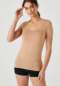MANCHES COURTES INVISIBLE THERMOLACTYL - T-shirt basic - Amber