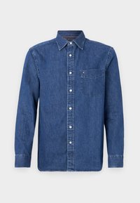 Não selecionado, dark blue denim