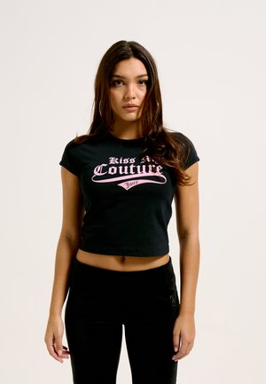 Juicy Couture KISS MY BABY SLEEVE - Print T-shirt - black