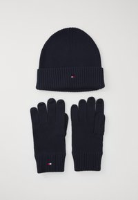 FLAG BEANIE & GLOVE SET UNISEX - Handschoenen - space blue