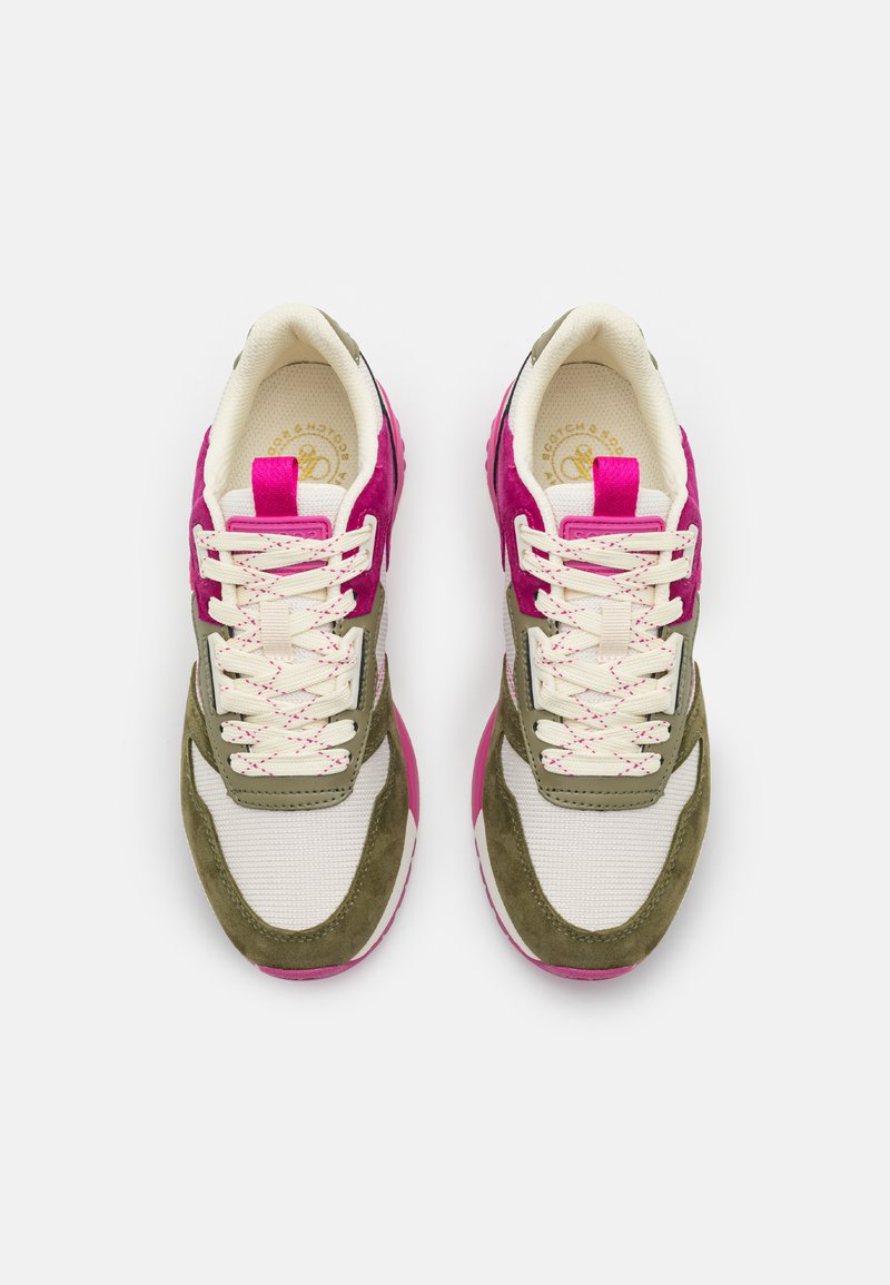pink and khaki trainers